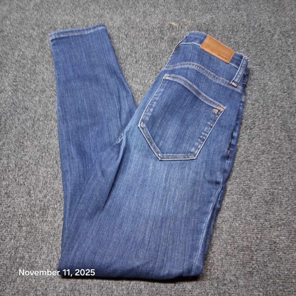 Madewell Curvy High Rise Skinny Jeans Size 25 Dark Wash Stretchy